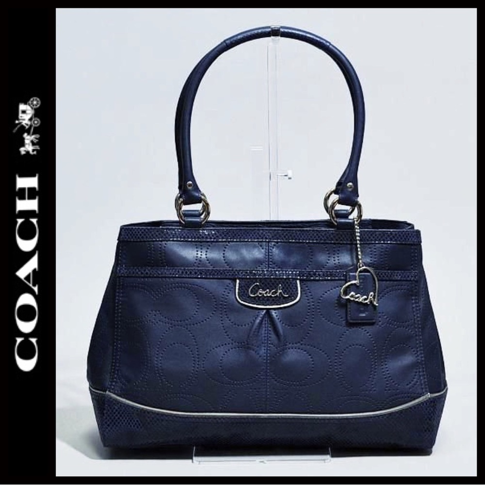 Coach Park Elevated Leather Snakeskin F19969